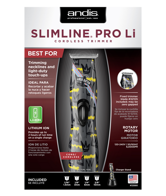 Andis Slimline Pro Li Cordless Trimmer (Andis Nation Version) - Premium Trimmer from Herdzco Supplies - Just $109.99! Shop now at Herdzco Supplies