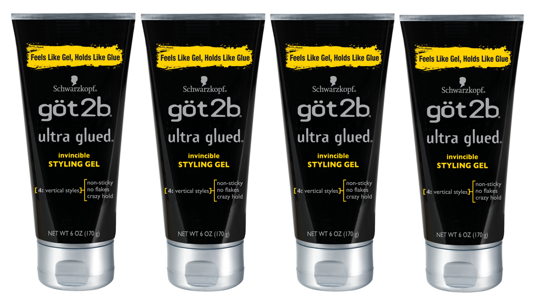 Got2b Ultra Glued Feels Like Gel, Holds Like Glue Invincible Styling Hair  Gel 6 Oz