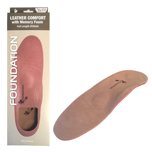 Foundation Full Length Leather Orthotic Insoles - Premium Insoles & Inserts from Herdzco Supplies - Just $36.99! Shop now at Herdzco Supplies