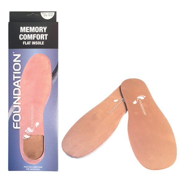 Foundation Memory Flat Insole - Premium Insoles & Inserts from Herdzco Supplies - Just $15.99! Shop now at Herdzco Supplies