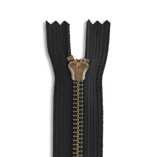 YKK 5 Antique Brass Jean Zippers Best Price in 2024 at Herdzco Supplies