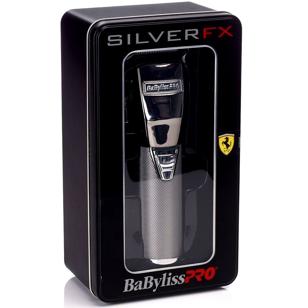 Babyliss Pro SILVER FX FX870S Metal outlet Lithium Cord/Cordless Hair Clippers