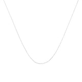 Solid 10K Yellow Gold 0.5mm Slim and Dainty Unisex 18" Rope Chain Necklace