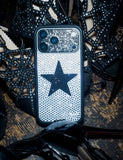 Rhinestone Star | White and Black iPhone Case