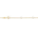 10K Yellow Gold 1/3 Carat Round Brilliant-Cut Diamond Modern Bezel-Set Solitaire 16"-18" Pendant Necklace (H-I Color, SI2-I1 Clarity)