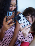 Polka Dot | White and Black iPhone Case