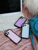 Polka Dot | White and Pink iPhone Case