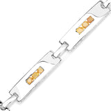 2.52 Carat Genuine Yellow Sapphire .925 Sterling Silver Bracelet