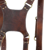 Goat Leather Dual Camera Harness