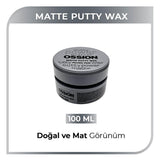 Morfose Ossion Matte Finish Hair Putty Wax for Men and Women - 3.38 fl oz, Water-Based, Flexible Hold