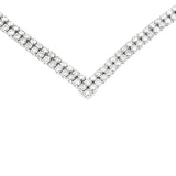 7.00ct Diamond Tennis Necklace 14KT White Gold