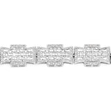 0.48 Carat Genuine White Diamond .925 Sterling Silver Bracelet