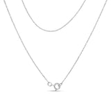 .925 Sterling Silver 1/4 Cttw Diamond Lock 18" Pendant Necklace with Paperclip Chain (H-I Color, SI2-I1 Clarity)