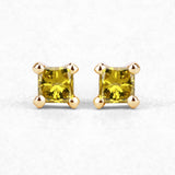 0.25 Carat Genuine Yellow Diamond 14K Yellow Gold Earrings (SI1-SI2)