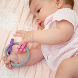 Babyjem Silicone Teether Toy Ring Set for Babies - Safe, BPA-Free, and Durable Baby Teething Relief