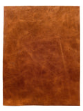 Tan Distressed Pull Up Leather - 8.5" x 11" Pre-Cut Sheets
