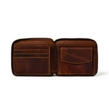 Adams Bi-Fold Wallet- Walnut Brown