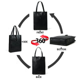 Ebony Elegance Leather Tote