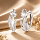 925 Sterling Silver White Gold Plated Earrings for Women
