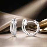 925 Sterling Silver White Gold Plated Earrings for Women