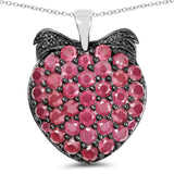4.51 Carat Genuine Ruby .925 Sterling Silver Pendant