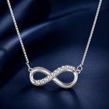 925 Sterling Silver Moissanite 1.5mm Necklace 400+50mm for Women