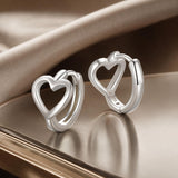 925 Sterling Silver Plated White Gold Earrings for Women