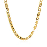 10k Yellow Gold Miami Cuban Semi Solid Chain (4.50 mm)