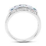 1.75 Carat Genuine Blue Topaz .925 Sterling Silver Ring