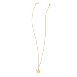 14k Yellow Gold Ppillon Butterfly Necklace
