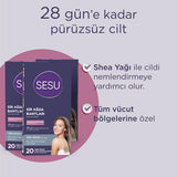 Sesu Sensitive Skin Wax Strips - Easy Hair Removal for Short Hair, Sugar-Free Formula