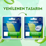 Vaseline Aloe Vera Lip Care Balm - 48 Hour Moisturization for Dry, Chapped Lips