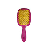Janeke Superbrush Detangling Hair Brush in Pink & Yellow