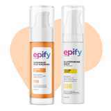 Epify Radiant Glow Face Care Set, Glutathione Shot &amp; Superfruit Papaya Gel, 2-Step Face Routine