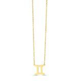 14K Yellow Gold Gemini Necklace