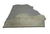 Grey Natural Grain Deer-Tanned Cowhide –  Full Aniline Finish, 1.1–1.3 mm (3 oz), ~20 Sq Ft