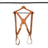 Double Camera Strap Harness- Tan Brown