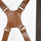 Double Camera Strap Harness- Brown