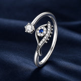 S925 Sterling Silver Pavé Set CZ Oxidized Silver Ring