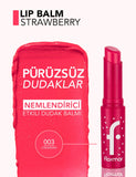 Flormar Lip Balm 003 Strawberry Tinted & Nourishing
