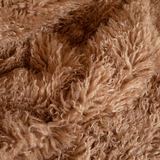 PupRug® Luxe Faux Fur Orthopedic Dog Bed -  Plush Sheep Tan
