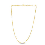 Moon Cut Bead Chain in 14k Yellow Gold (2.50 mm)