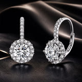 925 Sterling Silver Earrings with Pavé Set CZ for Women