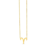 14K Yellow Gold Aries Necklace