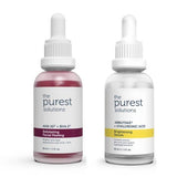 The Purest Solutions Skin Care Set - Brightening Serum & Facial Peeling for Hyperpigmentation with AHA BHA and Hyaluronic Acid
