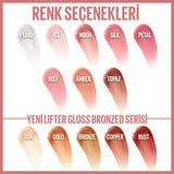 Maybelline New York Lifter Gloss - Hyaluronic Acid Lip Gloss for Fuller Lips, Moisturizing & Non-Sticky