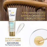 Dove Bond Intense Repair Leave-In Hair Conditioner: Reverse Damage, Peptide Repair & Heat Protection for Silky, Strong Hair
