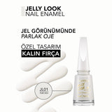 Flormar Jelly Look Nail Polish - Long-Lasting, Intense Pigment, Glossy Finish
