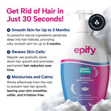 Epify Full Body Care Set, Hair Removal Cream, Superfruit Papaya Gel &amp; Glutathione Shot, 3-Step Body Routine