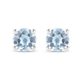 2.07 Carat Genuine Blue Topaz .925 Sterling Silver Earrings